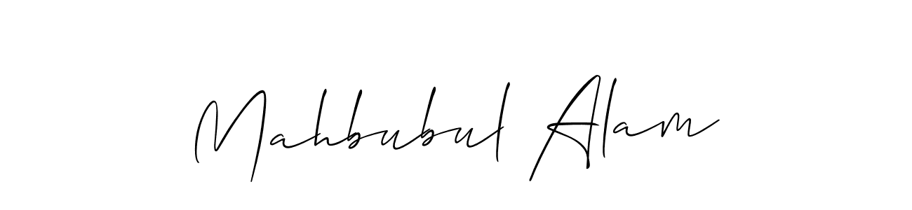 Also we have Mahbubul Alam name is the best signature style. Create professional handwritten signature collection using Allison_Script autograph style. Mahbubul Alam signature style 2 images and pictures png