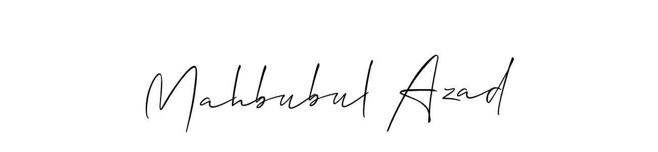 Make a short Mahbubul Azad signature style. Manage your documents anywhere anytime using Allison_Script. Create and add eSignatures, submit forms, share and send files easily. Mahbubul Azad signature style 2 images and pictures png