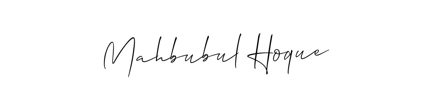 Also You can easily find your signature by using the search form. We will create Mahbubul Hoque name handwritten signature images for you free of cost using Allison_Script sign style. Mahbubul Hoque signature style 2 images and pictures png