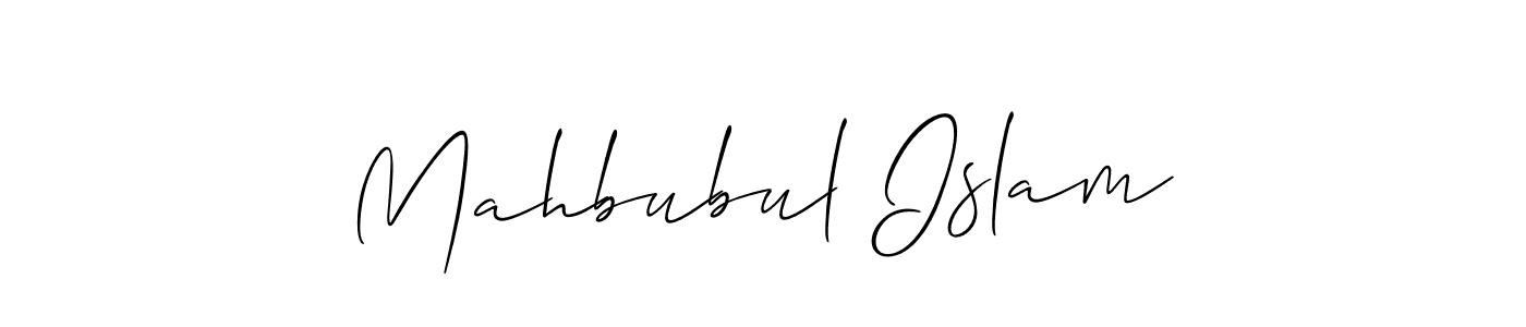 How to make Mahbubul Islam signature? Allison_Script is a professional autograph style. Create handwritten signature for Mahbubul Islam name. Mahbubul Islam signature style 2 images and pictures png