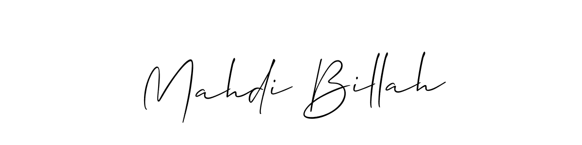 Make a short Mahdi Billah signature style. Manage your documents anywhere anytime using Allison_Script. Create and add eSignatures, submit forms, share and send files easily. Mahdi Billah signature style 2 images and pictures png