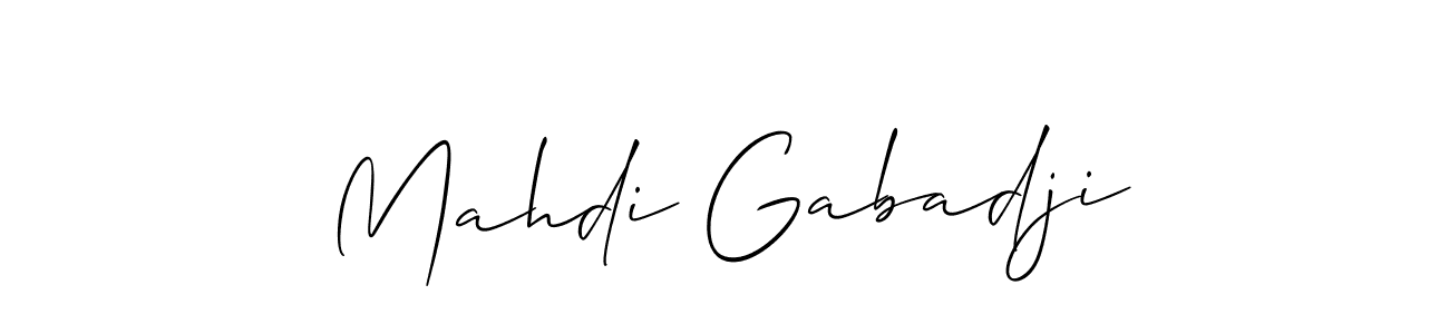 Make a short Mahdi Gabadji signature style. Manage your documents anywhere anytime using Allison_Script. Create and add eSignatures, submit forms, share and send files easily. Mahdi Gabadji signature style 2 images and pictures png