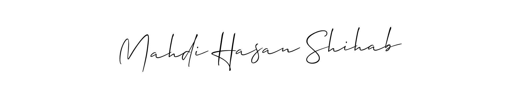 Similarly Allison_Script is the best handwritten signature design. Signature creator online .You can use it as an online autograph creator for name Mahdi Hasan Shihab. Mahdi Hasan Shihab signature style 2 images and pictures png