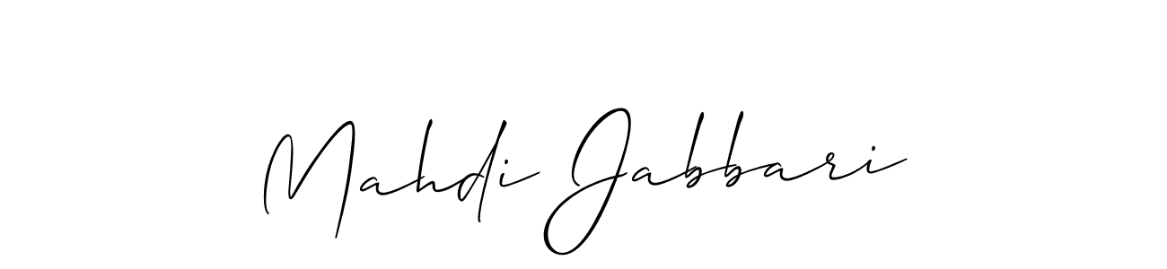 Allison_Script is a professional signature style that is perfect for those who want to add a touch of class to their signature. It is also a great choice for those who want to make their signature more unique. Get Mahdi Jabbari name to fancy signature for free. Mahdi Jabbari signature style 2 images and pictures png