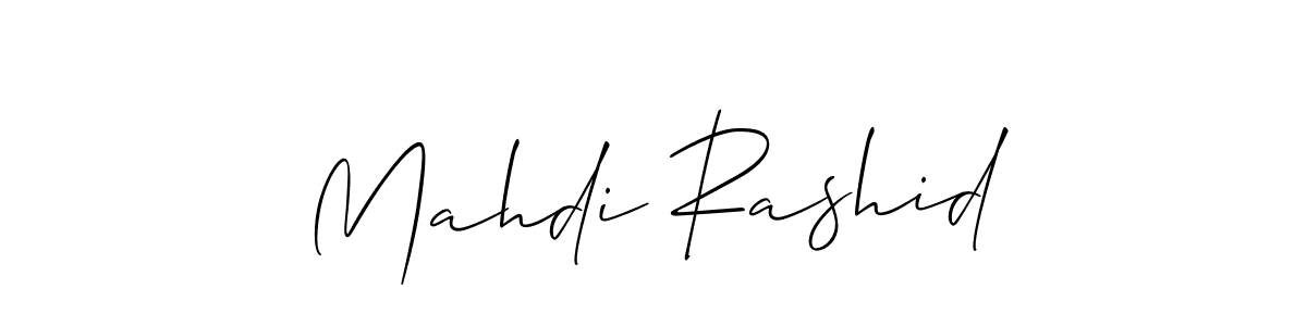 You should practise on your own different ways (Allison_Script) to write your name (Mahdi Rashid) in signature. don't let someone else do it for you. Mahdi Rashid signature style 2 images and pictures png