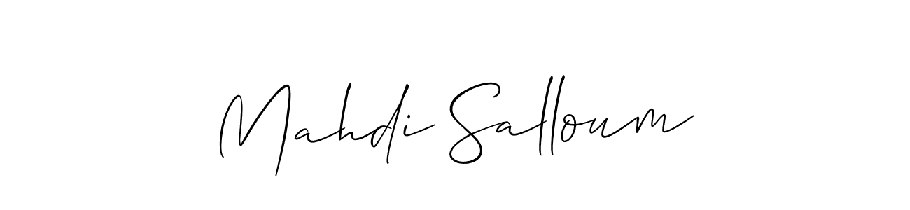 Best and Professional Signature Style for Mahdi Salloum. Allison_Script Best Signature Style Collection. Mahdi Salloum signature style 2 images and pictures png