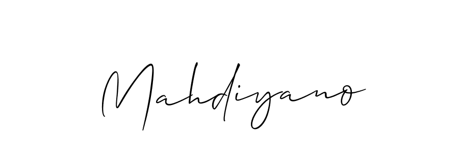 Make a beautiful signature design for name Mahdiyano. Use this online signature maker to create a handwritten signature for free. Mahdiyano signature style 2 images and pictures png