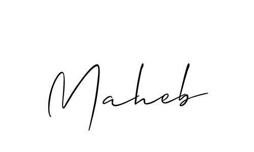 if you are searching for the best signature style for your name Maheb. so please give up your signature search. here we have designed multiple signature styles  using Allison_Script. Maheb signature style 2 images and pictures png