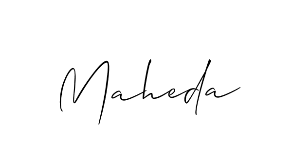 You should practise on your own different ways (Allison_Script) to write your name (Maheda) in signature. don't let someone else do it for you. Maheda signature style 2 images and pictures png