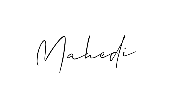 How to make Mahedi signature? Allison_Script is a professional autograph style. Create handwritten signature for Mahedi name. Mahedi signature style 2 images and pictures png