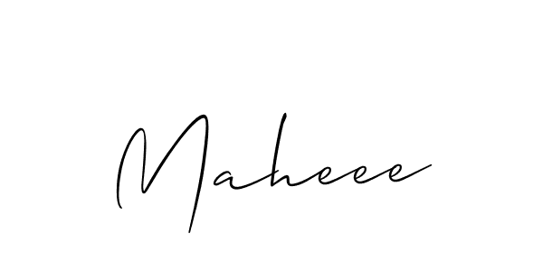 Also You can easily find your signature by using the search form. We will create Maheee name handwritten signature images for you free of cost using Allison_Script sign style. Maheee signature style 2 images and pictures png