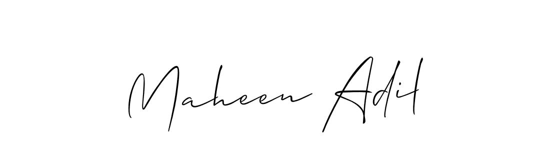 if you are searching for the best signature style for your name Maheen Adil. so please give up your signature search. here we have designed multiple signature styles  using Allison_Script. Maheen Adil signature style 2 images and pictures png