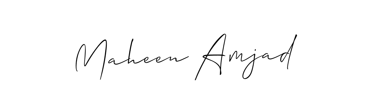 Once you've used our free online signature maker to create your best signature Allison_Script style, it's time to enjoy all of the benefits that Maheen Amjad name signing documents. Maheen Amjad signature style 2 images and pictures png
