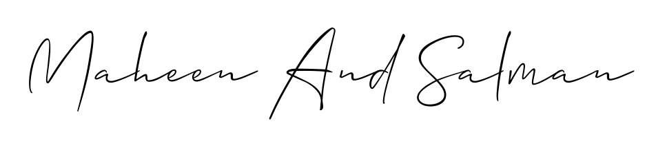 Generate high-definition signature styles for Maheen And Salman. The Allison_Script typeface ensures crisp legibility and sophisticated design. Maheen And Salman signature style 2 images and pictures png