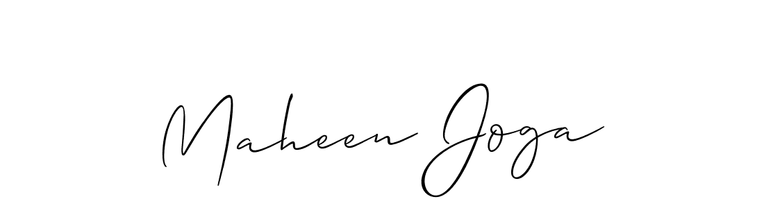 Similarly Allison_Script is the best handwritten signature design. Signature creator online .You can use it as an online autograph creator for name Maheen Joga. Maheen Joga signature style 2 images and pictures png
