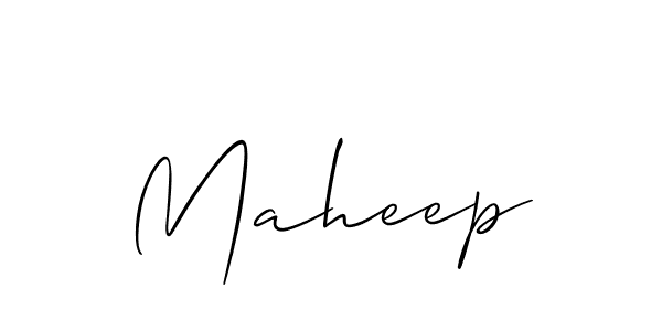 Create a beautiful signature design for name Maheep. With this signature (Allison_Script) fonts, you can make a handwritten signature for free. Maheep signature style 2 images and pictures png