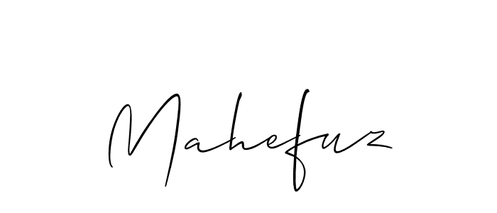 Design your own signature with our free online signature maker. With this signature software, you can create a handwritten (Allison_Script) signature for name Mahefuz. Mahefuz signature style 2 images and pictures png