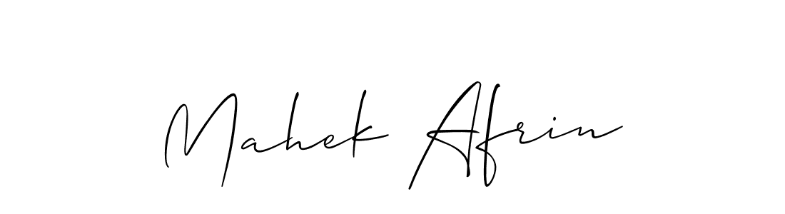 Allison_Script is a professional signature style that is perfect for those who want to add a touch of class to their signature. It is also a great choice for those who want to make their signature more unique. Get Mahek Afrin name to fancy signature for free. Mahek Afrin signature style 2 images and pictures png