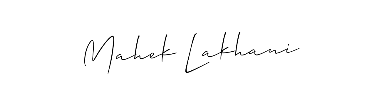 You can use this online signature creator to create a handwritten signature for the name Mahek Lakhani. This is the best online autograph maker. Mahek Lakhani signature style 2 images and pictures png