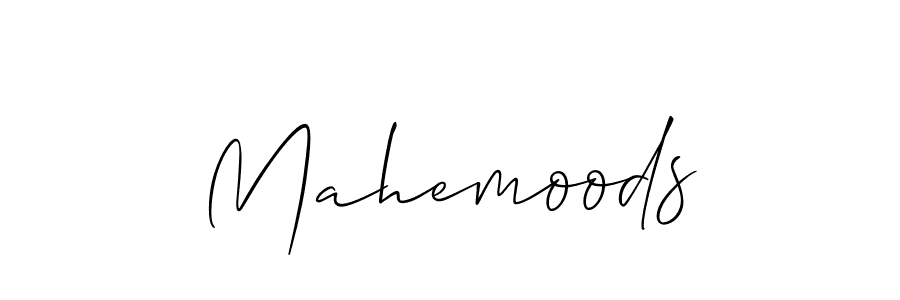 How to make Mahemoods signature? Allison_Script is a professional autograph style. Create handwritten signature for Mahemoods name. Mahemoods signature style 2 images and pictures png