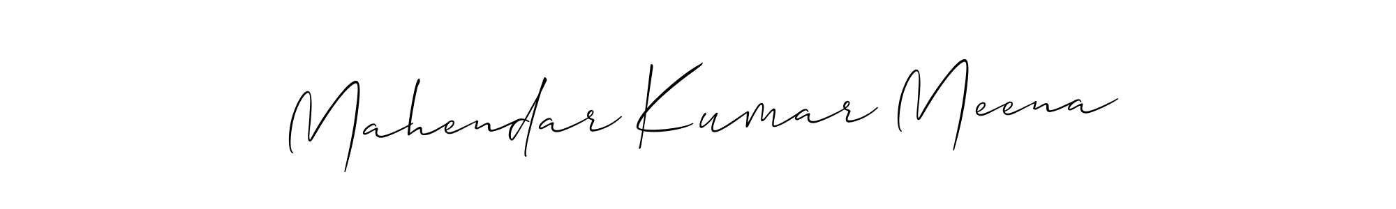 How to make Mahendar Kumar Meena signature? Allison_Script is a professional autograph style. Create handwritten signature for Mahendar Kumar Meena name. Mahendar Kumar Meena signature style 2 images and pictures png