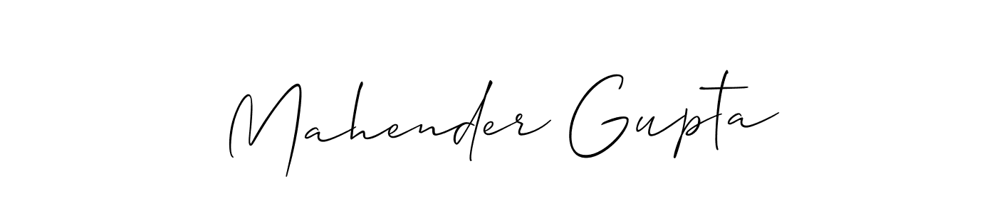 if you are searching for the best signature style for your name Mahender Gupta. so please give up your signature search. here we have designed multiple signature styles  using Allison_Script. Mahender Gupta signature style 2 images and pictures png