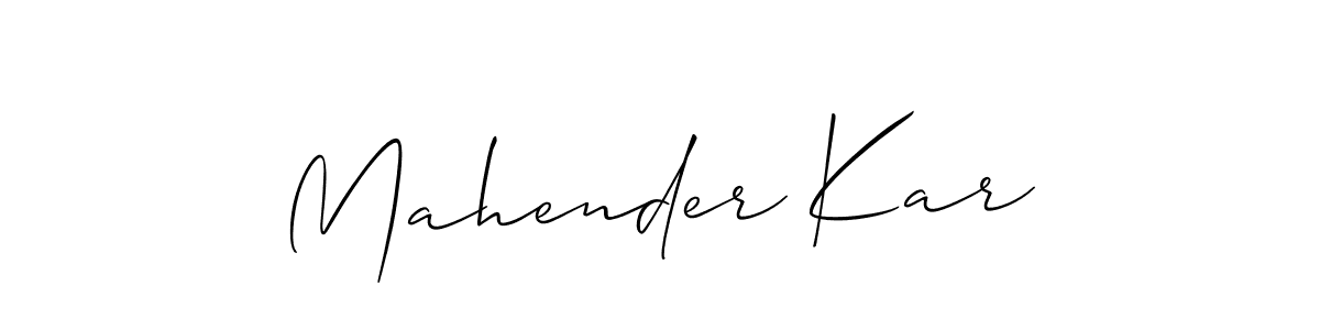 See photos of Mahender Kar official signature by Spectra . Check more albums & portfolios. Read reviews & check more about Allison_Script font. Mahender Kar signature style 2 images and pictures png