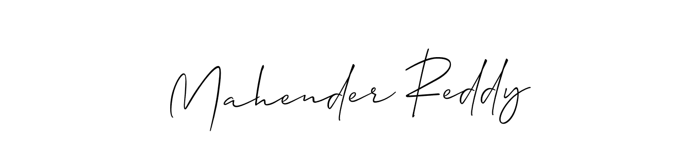 Also You can easily find your signature by using the search form. We will create Mahender Reddy name handwritten signature images for you free of cost using Allison_Script sign style. Mahender Reddy signature style 2 images and pictures png