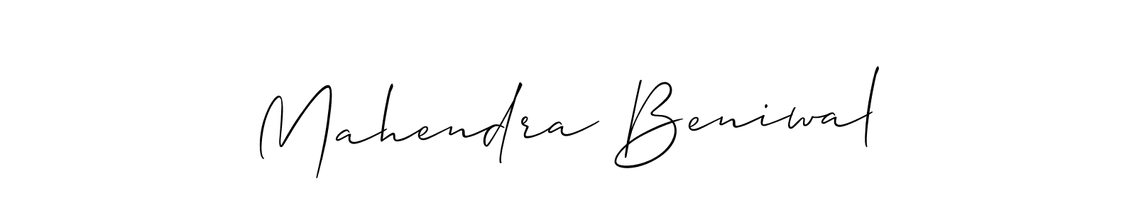 Best and Professional Signature Style for Mahendra Beniwal. Allison_Script Best Signature Style Collection. Mahendra Beniwal signature style 2 images and pictures png