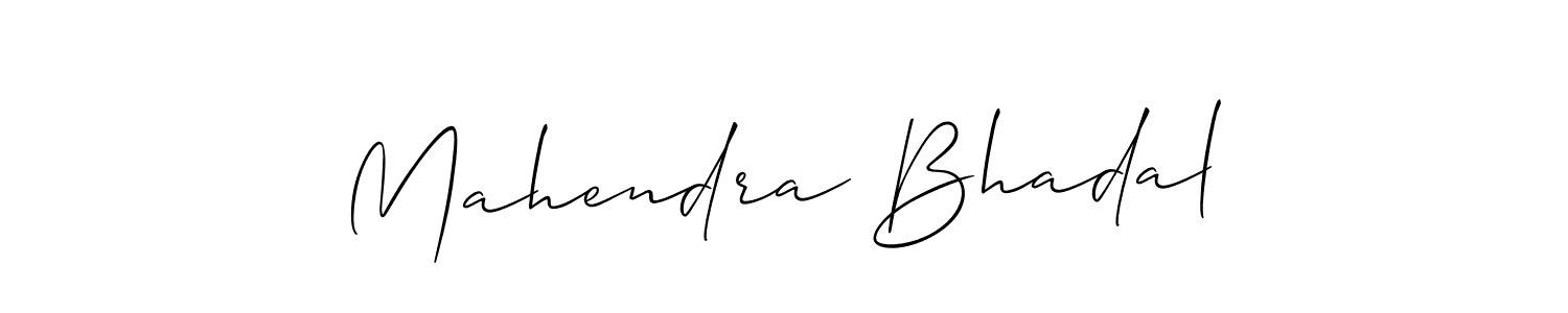 Make a beautiful signature design for name Mahendra Bhadal. Use this online signature maker to create a handwritten signature for free. Mahendra Bhadal signature style 2 images and pictures png