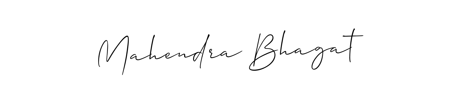 Also we have Mahendra Bhagat name is the best signature style. Create professional handwritten signature collection using Allison_Script autograph style. Mahendra Bhagat signature style 2 images and pictures png