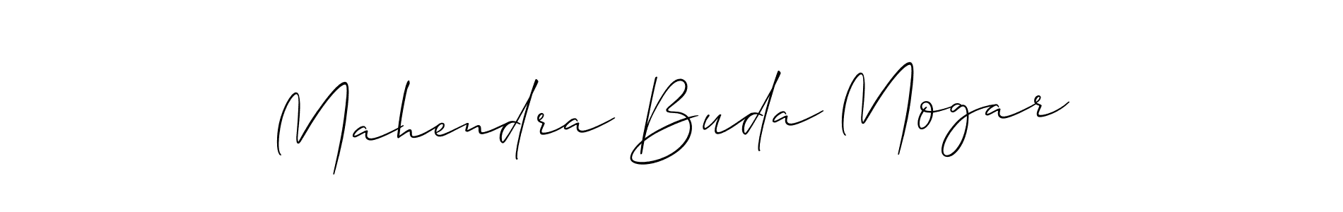 How to make Mahendra Buda Mogar name signature. Use Allison_Script style for creating short signs online. This is the latest handwritten sign. Mahendra Buda Mogar signature style 2 images and pictures png