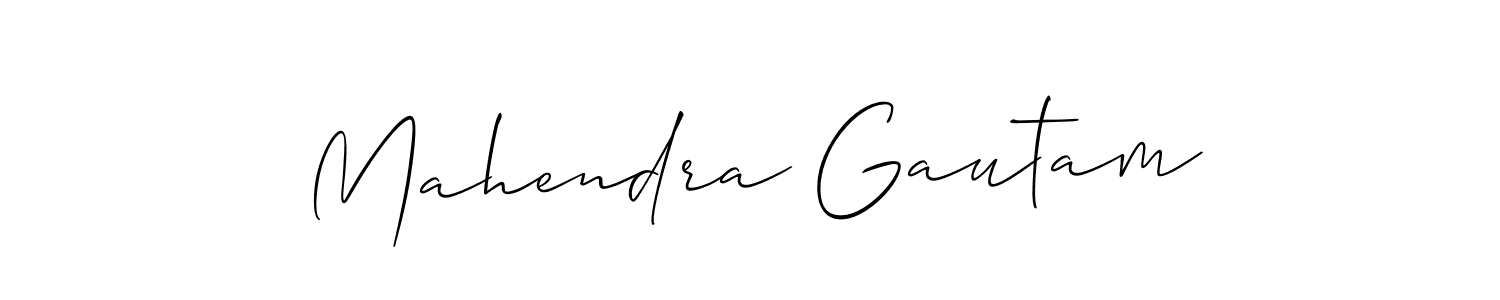 Mahendra Gautam stylish signature style. Best Handwritten Sign (Allison_Script) for my name. Handwritten Signature Collection Ideas for my name Mahendra Gautam. Mahendra Gautam signature style 2 images and pictures png