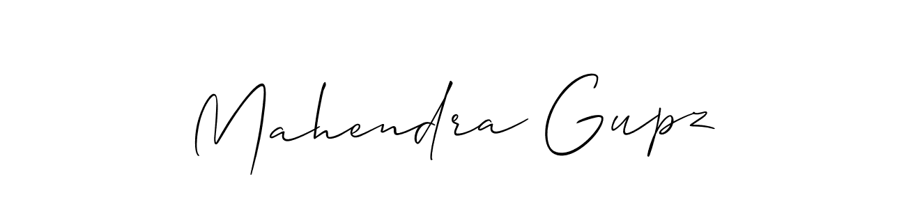 Use a signature maker to create a handwritten signature online. With this signature software, you can design (Allison_Script) your own signature for name Mahendra Gupz. Mahendra Gupz signature style 2 images and pictures png