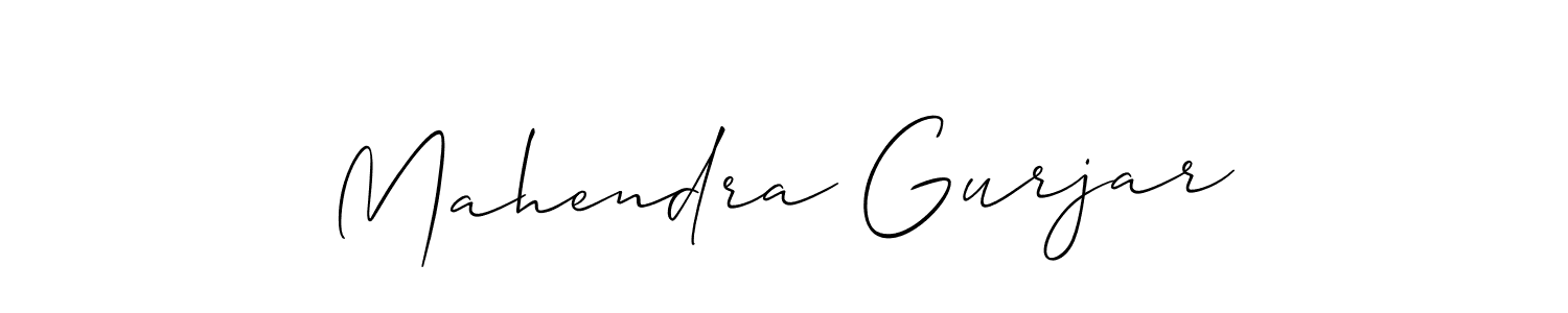 It looks lik you need a new signature style for name Mahendra Gurjar. Design unique handwritten (Allison_Script) signature with our free signature maker in just a few clicks. Mahendra Gurjar signature style 2 images and pictures png