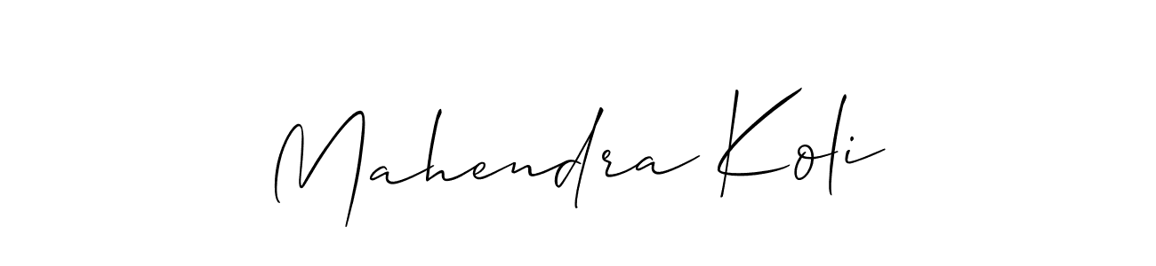 This is the best signature style for the Mahendra Koli name. Also you like these signature font (Allison_Script). Mix name signature. Mahendra Koli signature style 2 images and pictures png