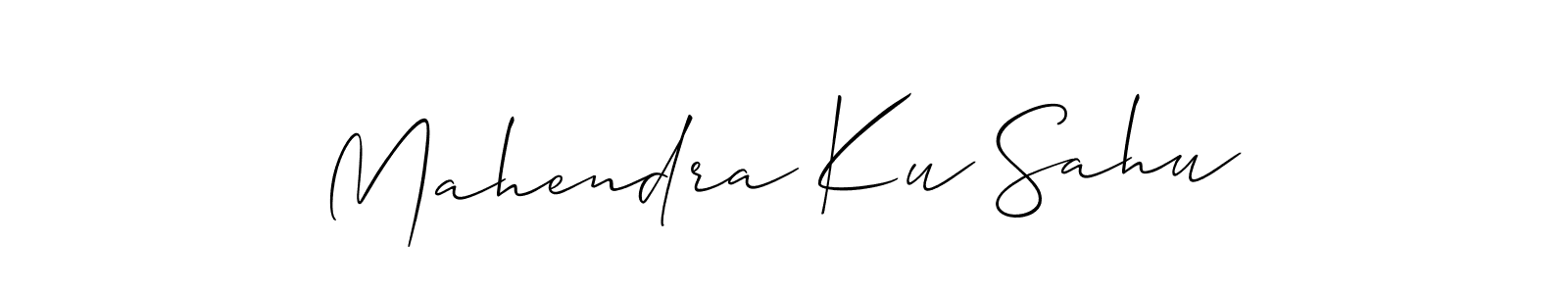 Mahendra Ku Sahu stylish signature style. Best Handwritten Sign (Allison_Script) for my name. Handwritten Signature Collection Ideas for my name Mahendra Ku Sahu. Mahendra Ku Sahu signature style 2 images and pictures png