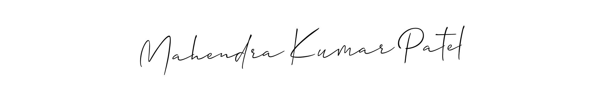 This is the best signature style for the Mahendra Kumar Patel name. Also you like these signature font (Allison_Script). Mix name signature. Mahendra Kumar Patel signature style 2 images and pictures png