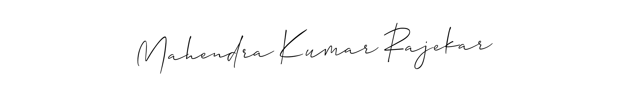 Design your own signature with our free online signature maker. With this signature software, you can create a handwritten (Allison_Script) signature for name Mahendra Kumar Rajekar. Mahendra Kumar Rajekar signature style 2 images and pictures png