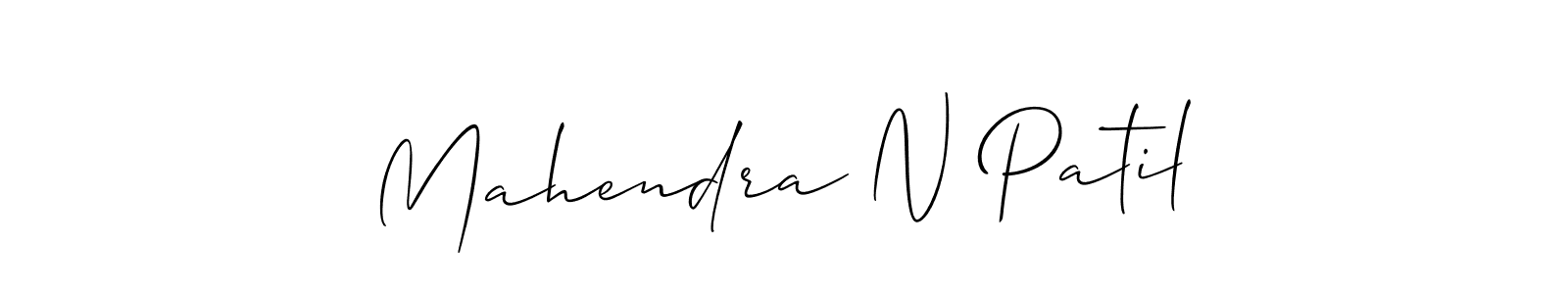 The best way (Allison_Script) to make a short signature is to pick only two or three words in your name. The name Mahendra N Patil include a total of six letters. For converting this name. Mahendra N Patil signature style 2 images and pictures png