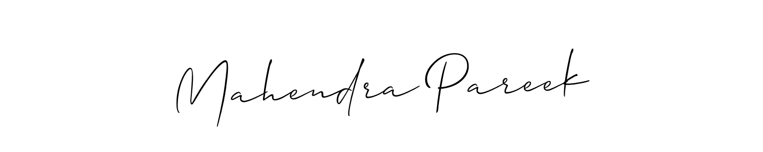 Similarly Allison_Script is the best handwritten signature design. Signature creator online .You can use it as an online autograph creator for name Mahendra Pareek. Mahendra Pareek signature style 2 images and pictures png