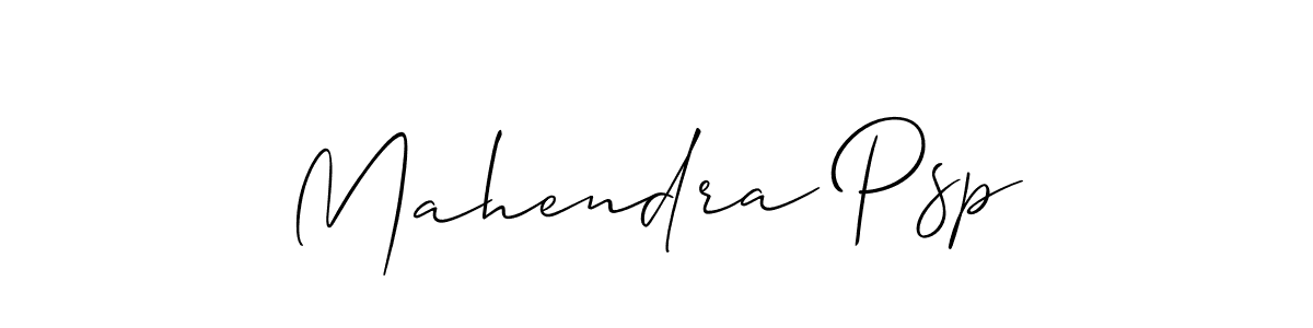 It looks lik you need a new signature style for name Mahendra Psp. Design unique handwritten (Allison_Script) signature with our free signature maker in just a few clicks. Mahendra Psp signature style 2 images and pictures png