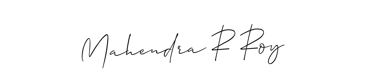 You should practise on your own different ways (Allison_Script) to write your name (Mahendra R Roy) in signature. don't let someone else do it for you. Mahendra R Roy signature style 2 images and pictures png