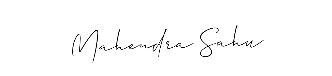 Use a signature maker to create a handwritten signature online. With this signature software, you can design (Allison_Script) your own signature for name Mahendra Sahu. Mahendra Sahu signature style 2 images and pictures png