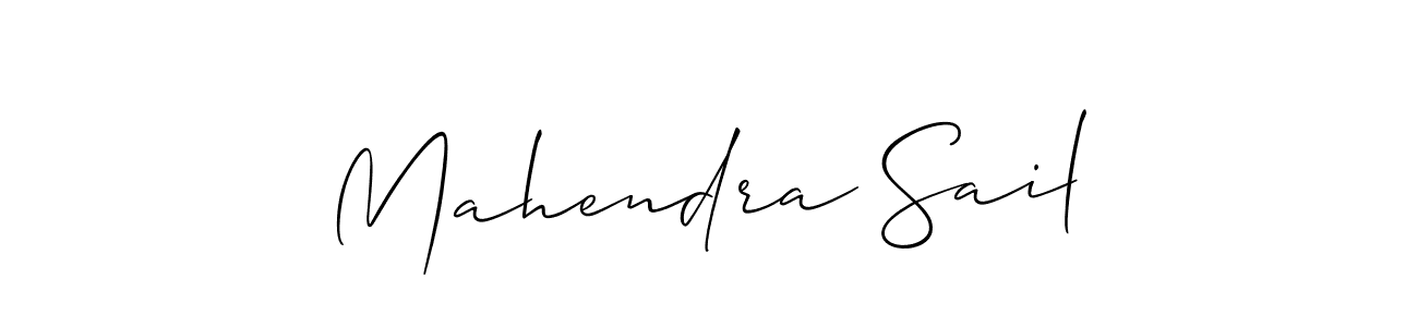 Use a signature maker to create a handwritten signature online. With this signature software, you can design (Allison_Script) your own signature for name Mahendra Sail. Mahendra Sail signature style 2 images and pictures png