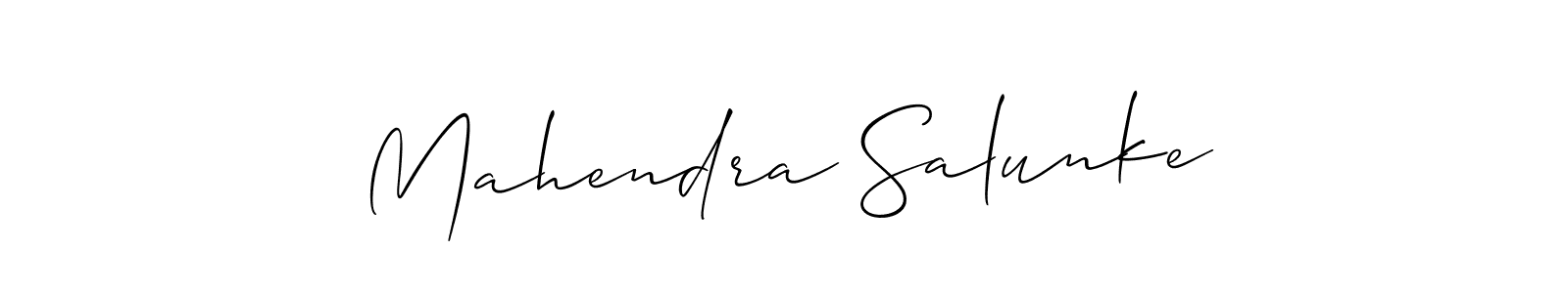 This is the best signature style for the Mahendra Salunke name. Also you like these signature font (Allison_Script). Mix name signature. Mahendra Salunke signature style 2 images and pictures png