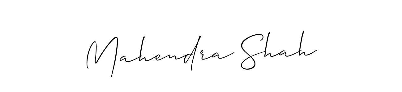 Create a beautiful signature design for name Mahendra Shah. With this signature (Allison_Script) fonts, you can make a handwritten signature for free. Mahendra Shah signature style 2 images and pictures png