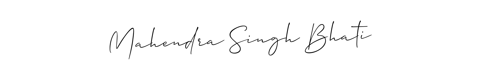 Similarly Allison_Script is the best handwritten signature design. Signature creator online .You can use it as an online autograph creator for name Mahendra Singh Bhati. Mahendra Singh Bhati signature style 2 images and pictures png