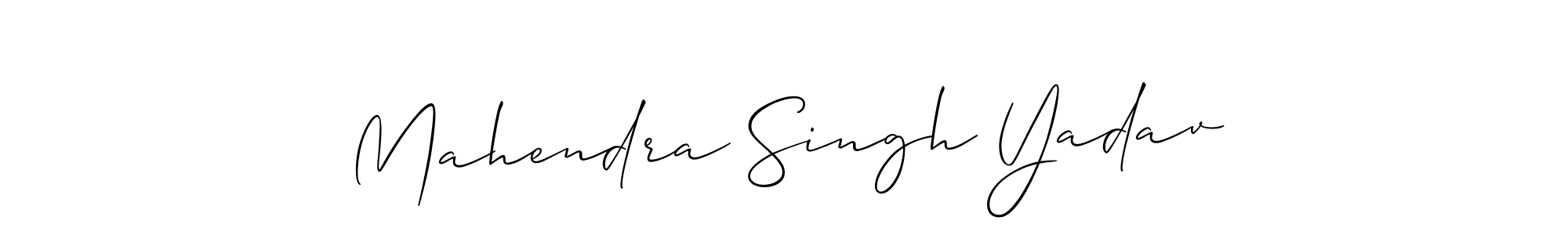 How to make Mahendra Singh Yadav name signature. Use Allison_Script style for creating short signs online. This is the latest handwritten sign. Mahendra Singh Yadav signature style 2 images and pictures png