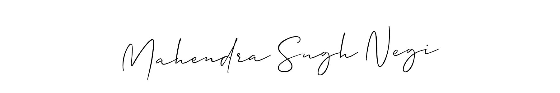 Create a beautiful signature design for name Mahendra Sngh Negi. With this signature (Allison_Script) fonts, you can make a handwritten signature for free. Mahendra Sngh Negi signature style 2 images and pictures png